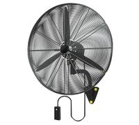 Ventilador De Pared Para Exteriores, Ventilador Industrial De 3 Velocidades 55 Cm 68 Cm 78 Cm Ventiladores Oscilante Negros Para Garaje, Hotel Con Distancia Del Viento De Hasta 12 M(Φ 27 pulgadasx 31