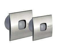 Ventilador de pared Silentis LN 10 (Acero inoxidable, 10 cm)