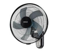 Ventilador de Pared SOGO VEN-SS-21325 50W 40cm 3 Velocidades Oscilante con Mando Temporizador