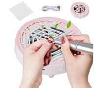 Ventilador de partículas de manicura, de extracción de uñas de 5.91 pulgadas, herramienta de limpieza de desechos, aparato de filtración eléctrico con entrada de alta ispositivo