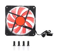 Ventilador de PC colorido con LED de alto brillo, optimizado para un rendimiento ultra silencioso y una durabilidad prolongada, perfecto para mejorar