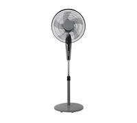 Ventilador de pie aluminio color negro serie borlon 43cm