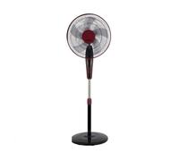 Iluminashop Ventilador de Pie con Mando 55W Burdeos/Negro