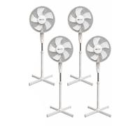 Ventilador de Pie BURI 45 W 3 Velocidades Oscilante 43 cm Blanco
