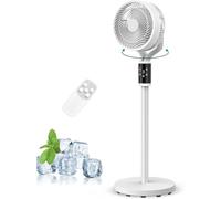 Ventilador de Pie,Circulador de Aire para Toda la Casa, 35 W, 6 Velocidades,con Control Remoto,Temporizador,Funcionamiento Silencioso,Ideal para Dormitorios y Salones