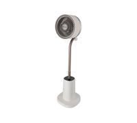Ventilador de pie con motor dc y luz ambiental. co función eco(regula la velocidad con la temperatura) temporizador hasta 9h y movimiento 3d. control táctil y mando a distancia.