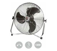 Ventilador de pie FM Calefacción F-45 - Cromado, 45 cm, 140 W