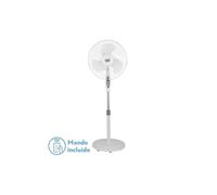 Ventilador de pie metal color blanco serie bise 43cm