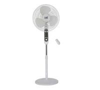 Ventilador de pie metal color blanco serie calma 43cm