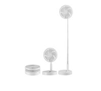 Ventilador de pie metal color blanco serie galan 20cm