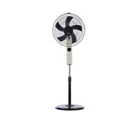 Iluminashop Ventilador de Pie con Mando 45W Negro/Beige