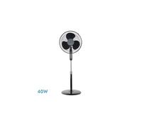 Ventilador de pie metal color negro serie estesio 40cm