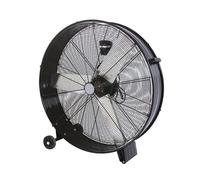 Abrila - Ventilador Industrial MAXIMUM | Negro con 3 Velocidades Ajustables | 360W con Ruedas