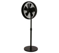 Ventilador de Pie Negro Silenciioso Lucci Breeze Pedestal 3 Niveles Oscilación