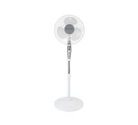 Orbegozo SF 0147, Ventilador de pie, 50 W, 3 velocidades de ventilación, oscilante, altura regulable, silencioso, rejilla de seguridad, tamaño de aspas 40 cm, color blanco
