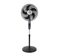 Orbegozo SF 0149, Ventilador de pie, 60 W, 3 velocidades, oscilante, silencioso, cabezal inclinable, altura regulable hasta 128 cm, rejilla de seguridad, tamaño de aspas 40 cm, color negro