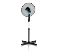 Mpm mwp-17 ventilador pie oscilante 42 cm, 3 velocidades, altura ajustable, función bloqueo oscilación, silencioso, 50, negro