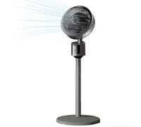 Ventilador de pie para dormitorio, circulador de aire mejorado para toda la habitación, flujo de aire de 90 pies, dispositivo de refrigeración silencioso de motor CC, pedestal oscilante de 90°, 3