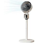 Ventilador de pie para dormitorio, circulador de aire mejorado para toda la habitación, flujo de aire de 90 pies, dispositivo de refrigeración silencioso de motor CC, pedestal oscilante de 90°, 3