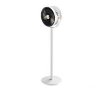 Ventilador de pie silencioso con oscilación manual de 360° hacia arriba y hacia abajo, 5 velocidades y aromaterapia, ruido ultrabajo de 20 dB, altura ajustable de 28 a 86,5 cm (blanco y negro)