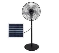 Ventilador De Pie Solar Rialto Negro