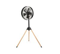 Ventilador de pie Taurus Forest 50W altura ajustable 130cm oscilación silencioso negro/madera