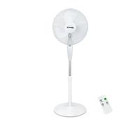 Thinia Home Ventilador de Pie con Mando 16" 40cm 40W 3 Velocidades Neos Comfort Blanco Thinia Home