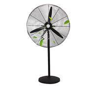 Ventilador de pie, ventilador de pedestal con oscilación, enfriamiento de alta velocidad para uso en patios, industria, comercio, residencias e invernaderos.