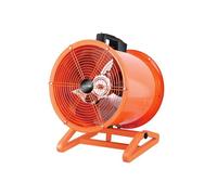 Ventilador de pie Ventilador Industrial, cabezal oscilante portátil, cilindro redondo, ventilador eléctrico de bala de cañón, potente ventilador de arroz de alta potencia(Orange,12 inch)
