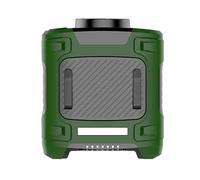 Ventilador de pinza de cadera - Ventilador portátil para ropa con luz LED - 3 niveles de ajuste del indispensable para viajes, fitness, deportes, camping, jardinería