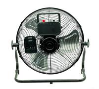 Ventilador de piso con motor sin escobillas, circulador de aire inalámbrico de taller de 14 pulgadas con 4 ajustes, enfriador portátil de ángulo de 130 grados para baterías Bosch de 18 V/20 V (BAT618)