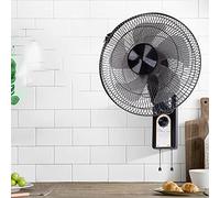 Ventilador de piso, ventilador de pared industrial de 14'', potente ventilador de pared oscilante con enfriamiento, 3 controles de velocidad, para casa, oficina, garaje