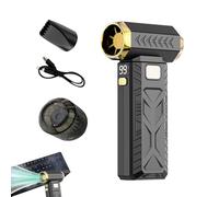 Ventilador de polvo - 3 niveles ajustables, recargable por USB inalámbrico | Dispositivo de aire de turbina para ordenador de coche, electrónica, máquina para Patio y césped, herramienta de limpieza p