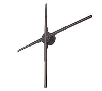 Ventilador de proyector de Holograma 3D, 100-240V WiFi Pantalla holográfica Soporte Aplicación de teléfono Ultra HD 24.2in Disipación de Calor rápida para Centro Comercial (Enchufe del Reino