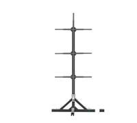 Ventilador de proyector holográfico 3D 1x3, Soporte exhibición Publicidad 45-62 cm, Reproductor lámpara holográfica con Letrero LED, Ventilador Empalme Amplio ángulo de visión(3pcs 45Fan and Stand)