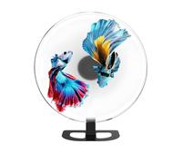 Ventilador de Proyector Holograma 3D, Pantalla Publicitaria Holográfica de 32 Cm/12.6in, Control de Aplicaciones para Pantalla de Fotos y Videos