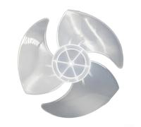 Ventilador de PVC con agujero en D para aplicaciones de ventilador de piso de turbina que soporta rotación estable y distribución efectiva del aire de la habitación (blanco -15 cm)