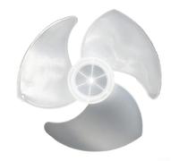 Ventilador de PVC con agujero en D para aplicaciones de ventilador de piso de turbina que soporta rotación estable y distribución efectiva del aire de la habitación (blanco -17 cm)