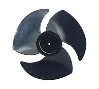 Ventilador de PVC con agujero en D para aplicaciones de ventilador de piso de turbina que soporta rotación estable y distribución efectiva del aire de la habitación (negro -17 cm)