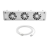 Ventilador de radiador doméstico con 3 ventiladores funcionando silencioso, ahorro de energía, ventilador, amplificador de radiador inteligente, control automático de temperatura para ventiladores do