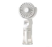 Ventilador de recarga de agua de pulverización de mano, mini ventilador de agua de pulverización, ventiladores de nebulización portátiles USB recargables, con cordón para el cuello, 3 ajustes de