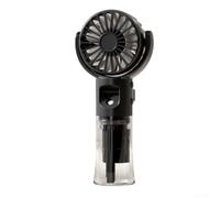 Ventilador de recarga de agua de pulverización de mano, mini ventilador de agua de pulverización, ventiladores de nebulización portátiles USB recargables, con cordón para el cuello, 3 ajustes de