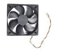 Ventilador de refrigeración axial 12025 con rodamiento de bolas dual, motor sin escobillas, material ignífugo, soplador de aire alto para HVAC industrial, caja de computadora, ventilación de escape
