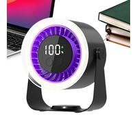 Ventilador de refrigeración, circulador de aire recargable por USB de 7.4 pulgadas para una potente, ventilador portátil silencioso para apartamento, lugar de trabajo, tienda de