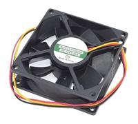 Ventilador de refrigeración cuadrado YTD128025B de 8 cm, 12 V CC, 0,60 A, 3 cables. Ventilador de evaporador for refrigerador YTD128025A, 12 V CC, 0,60 A, 3 pines.