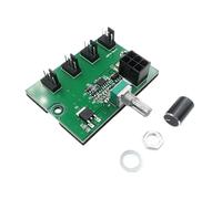 Ventilador de refrigeración de 3/4 pines, placa controladora de motor de velocidad de 4/8 canales, módulo gobernador de equipo eléctrico con interruptor de perilla, adaptador de ventilador de placa