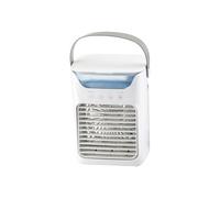 Ventilador de refrigeración de aire con alimentación USB, aire acondicionado de escritorio pequeño con 3 ajustes de velocidad y 7 luces LED para oficina o dormitorio, aire acondicionado portátil