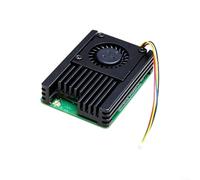 Ventilador de refrigeración de aluminio para Raspberry Pi CM5/CM4, enfriador de control de velocidad con diseño de bajo ruido para placas IO