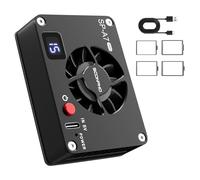 Ventilador de refrigeración de cámara para cámara Sony/Canon/Fujifilm/Nikon, Ventilador de refrigeración de cámara Inteligente Ajustable con Pantalla LCD