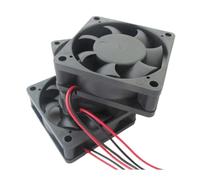 Ventilador de refrigeración de CC de 60 x 60 x 20 mm, 6020, 7 aspas, 24 V, 0,15 A, conector de 2 pines.